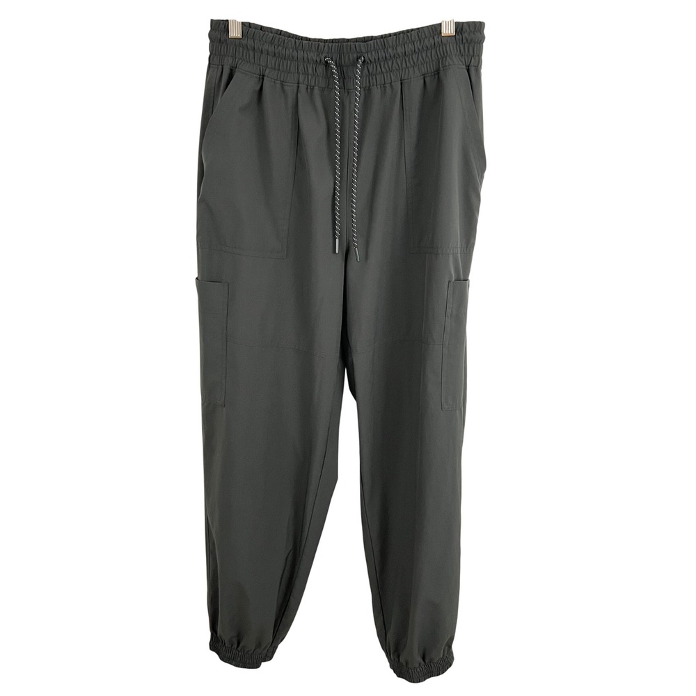 Old Navy Cargo Joggers Women Medium Gray StretchTech Quick Dry Athleisure